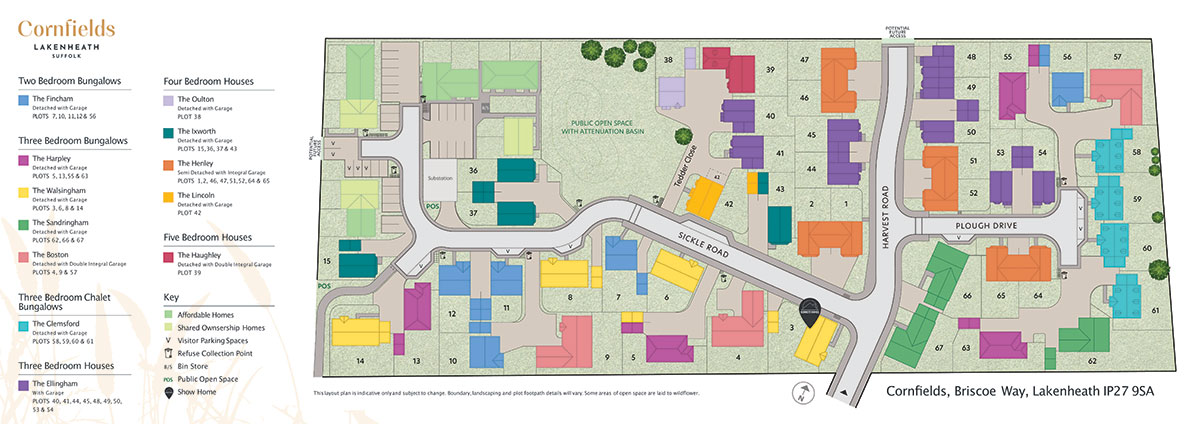 Site Plan for Cornfields