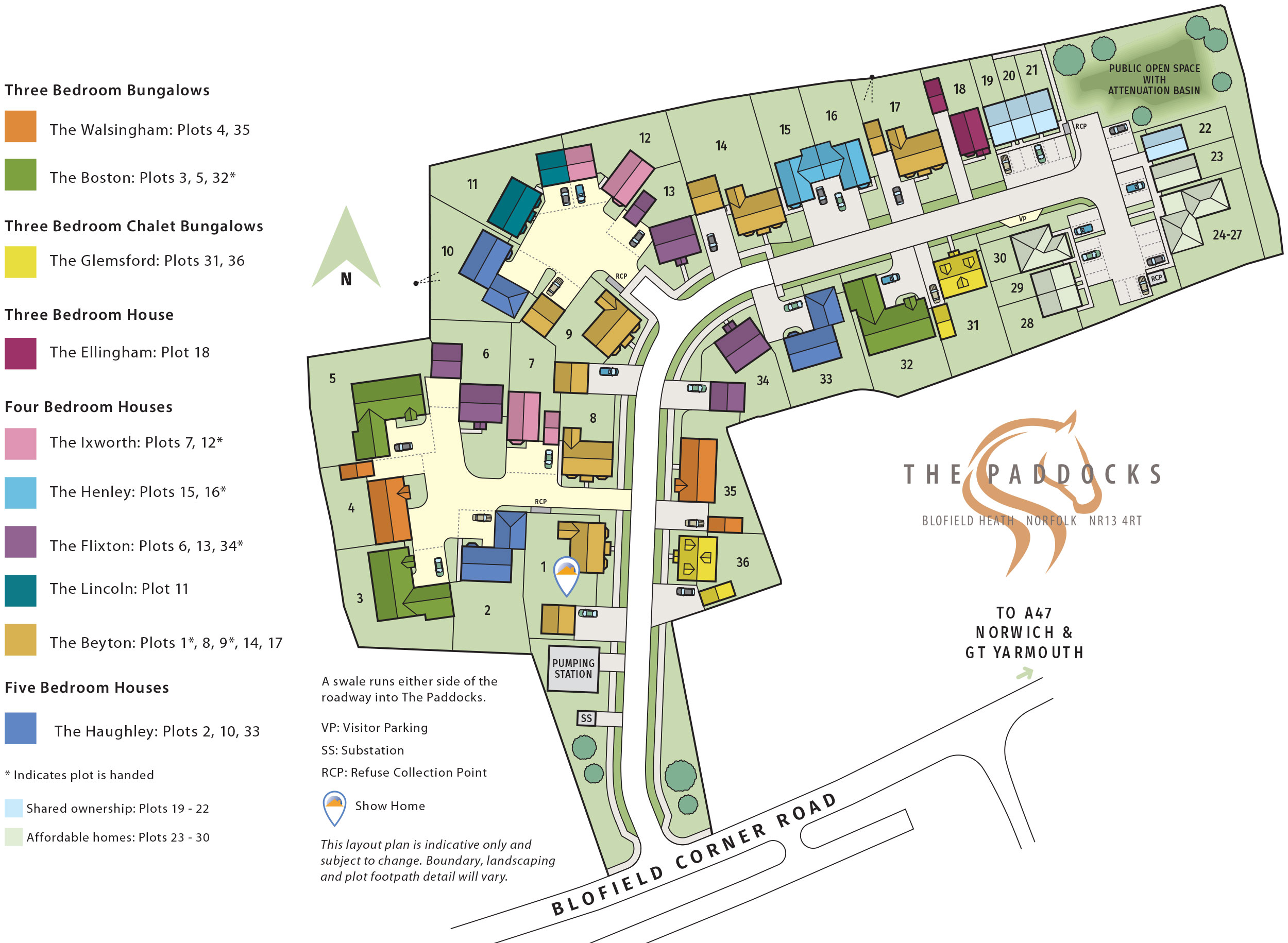 Site Plan for The Paddocks
