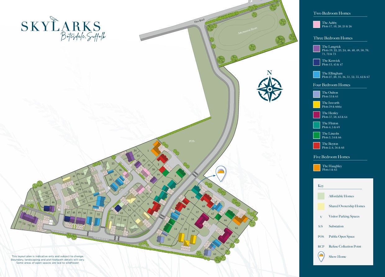 Site Plan for Skylarks