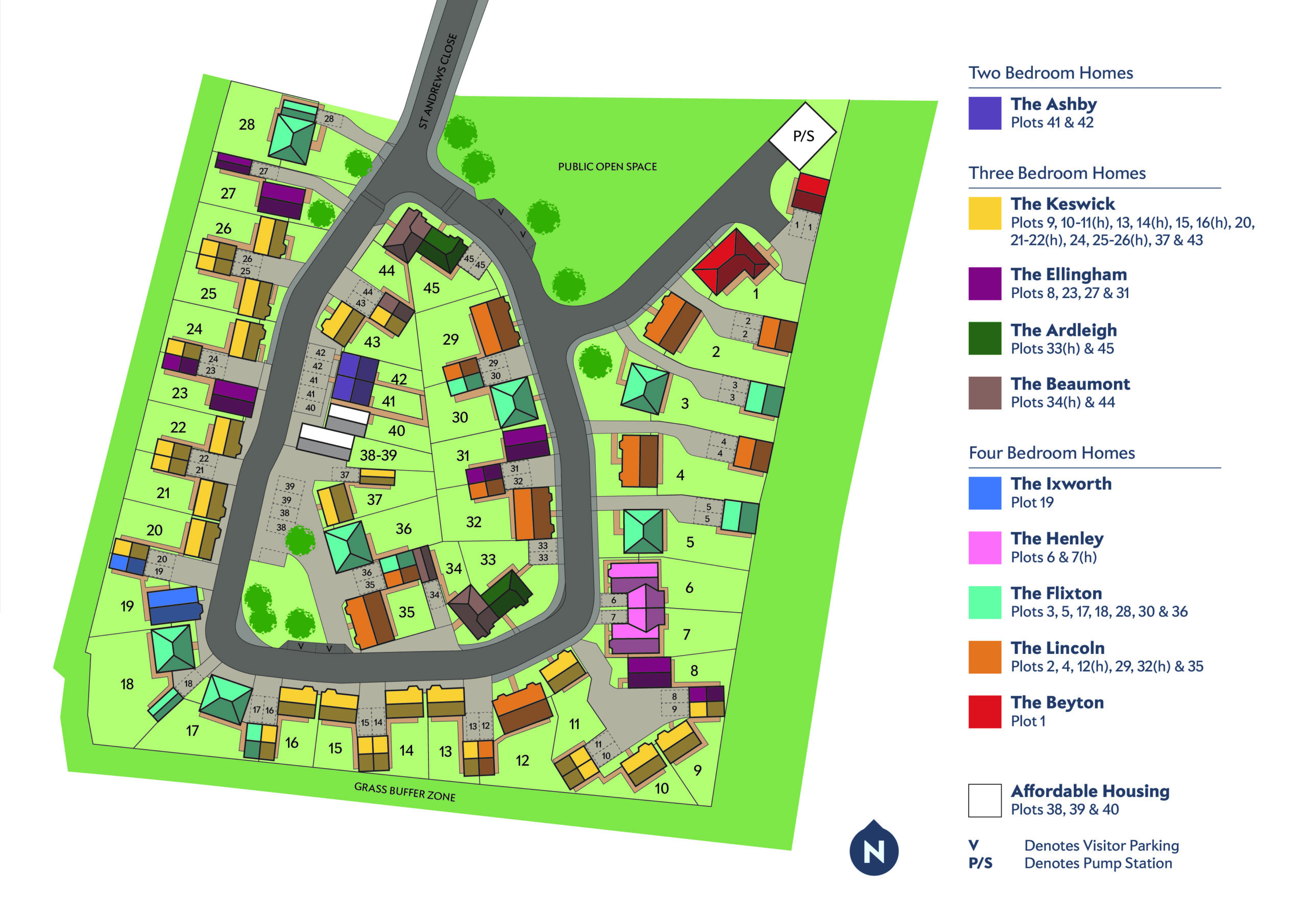 Site Plan for The Alders